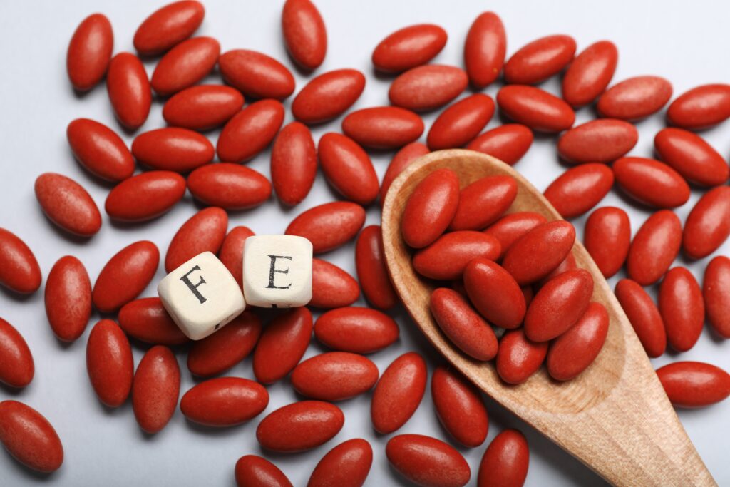 Iron bisglycinate supplement capsules for enhanced absorption