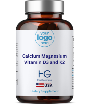 Private Label Calcium Magnesium Vitamin D3 and K2 - Health Genesis Manufacturing