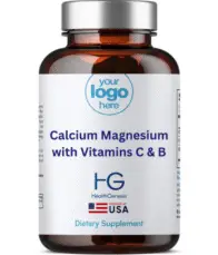 Private Label Calcium Magnesium with Vitamins C and B - Health Genesis Manufacturing