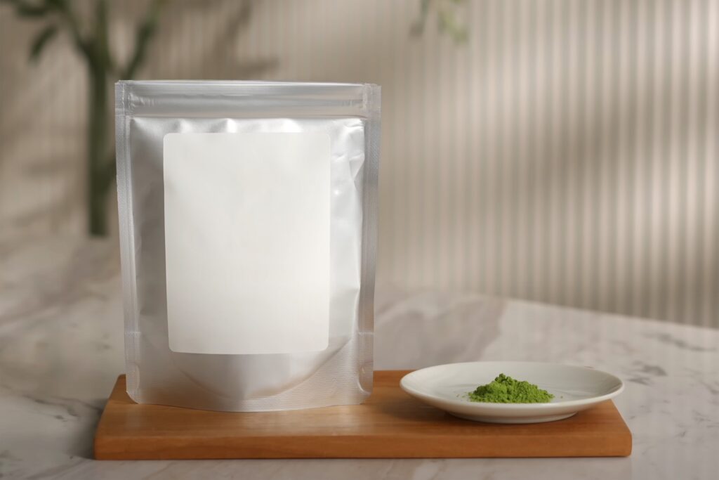 Eco-friendly supplement pouch packaging for sustainable and refillable private label wellness brands